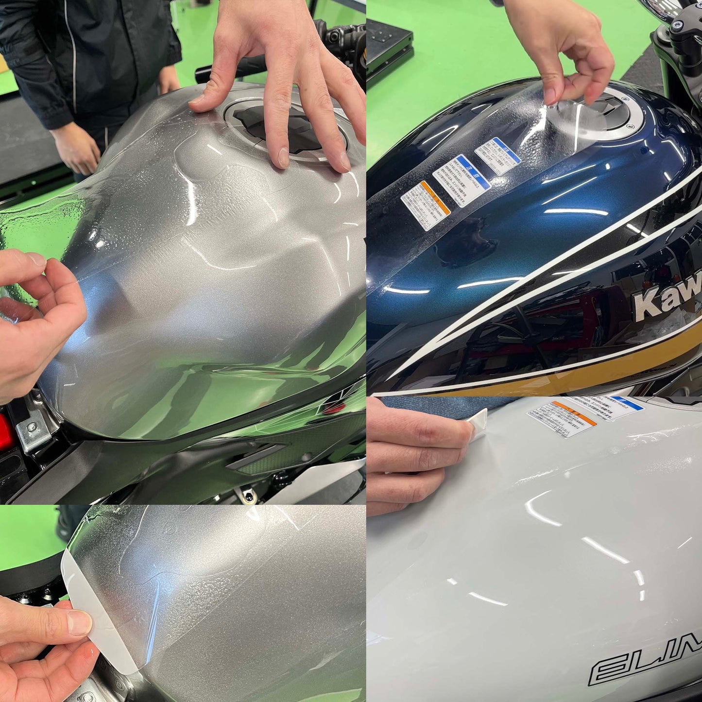 Kawasaki Z900RS フューエルタンク プロテクションフィルム (キズ自己修復 10年耐久)