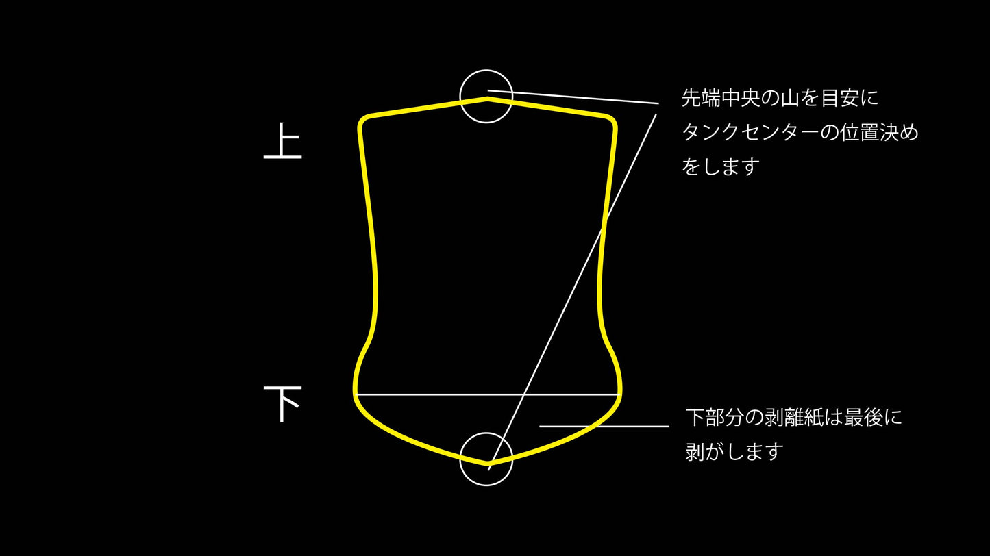 Protecs タンクプロテクションフィルム 汎用　グロス or マット (キズ自己修復 10年耐久)